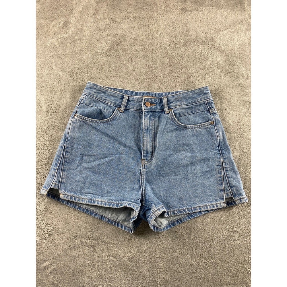Kabodo Strauss & Co Womens Blue Denim Shorts‎ Low Slouch Light Wash XL High Rise